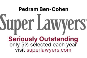 Pedram Ben-Cohen, Super Lawyers, Seriously Outstanding